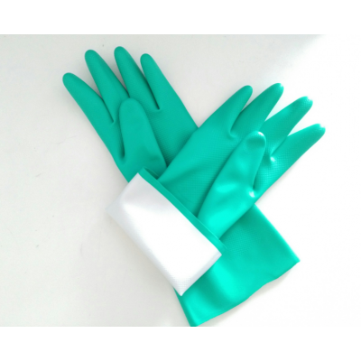 Green Nitrile Gloves 45cm etra long nitrile glove