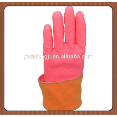 WJ66 100g PVC butadiene latex gloves/latex palm coated work gloves