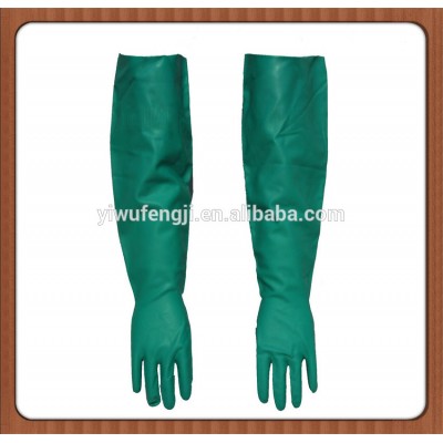 65cm extra long sleeve nitrile gloves multi-purpose latex gloves industrial work gloves