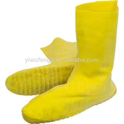 Rubber Shoe covers  Yellow nuke boot black latex boots covers